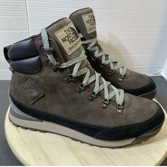 The North Face Men\'s Back To Berkeley IV Leather Waterproof Boots Brown Black 14 main image 6